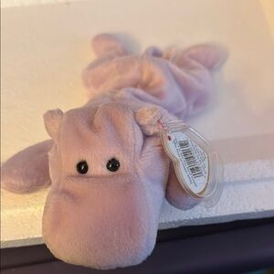 Ty Stuffed Animal - Pink Hippo